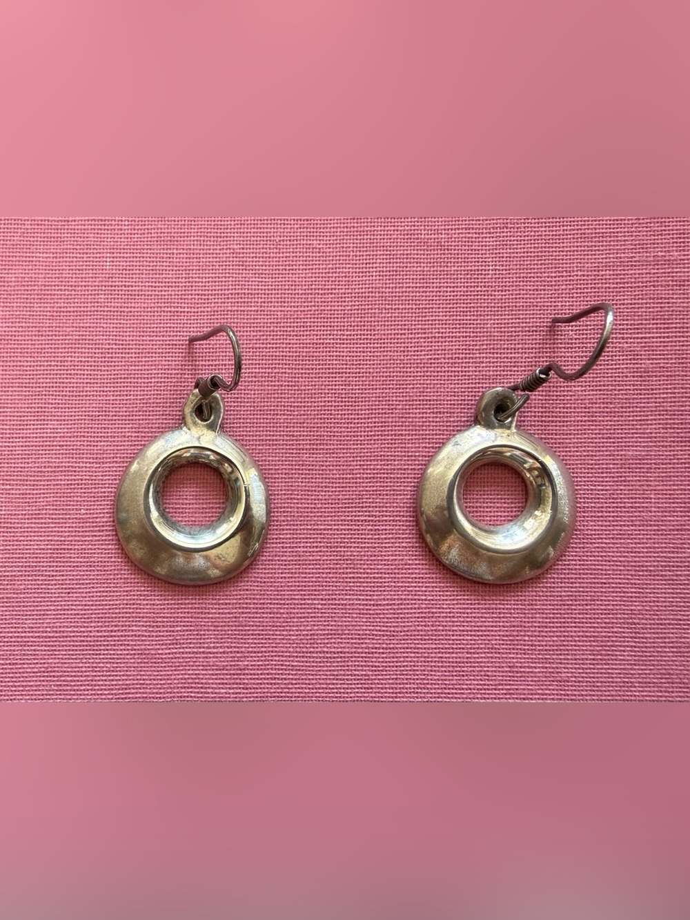 Silver Open Circle Dangle Earrings - Women Jewelry